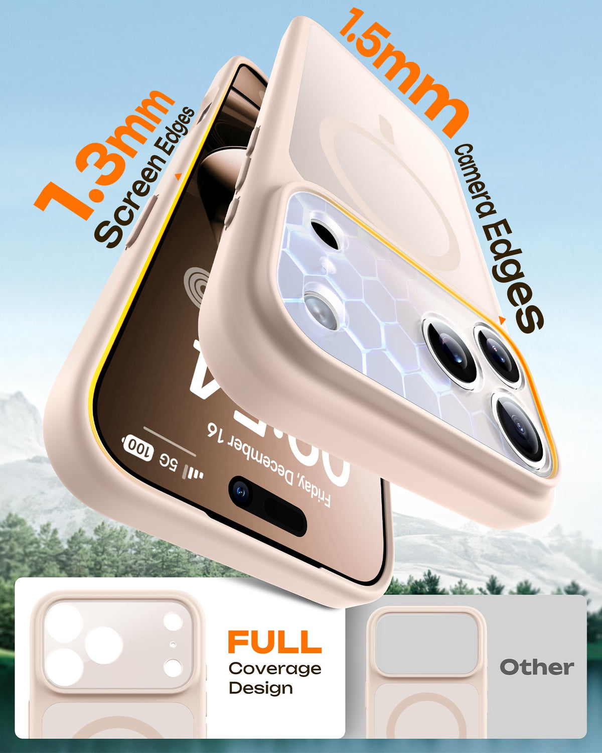 TOCOL for iPhone 17 Pro Max Case, Compatible with MagSafe, Desert