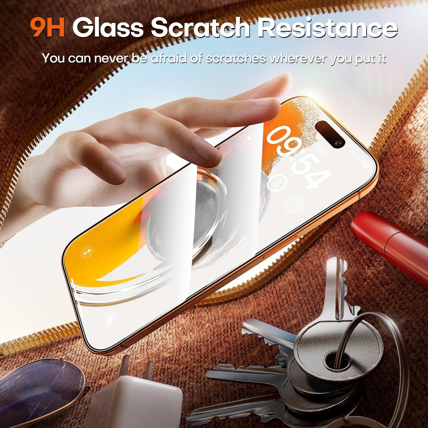 TOCOL for iPhone 17 Pro Max Privacy Screen Protector