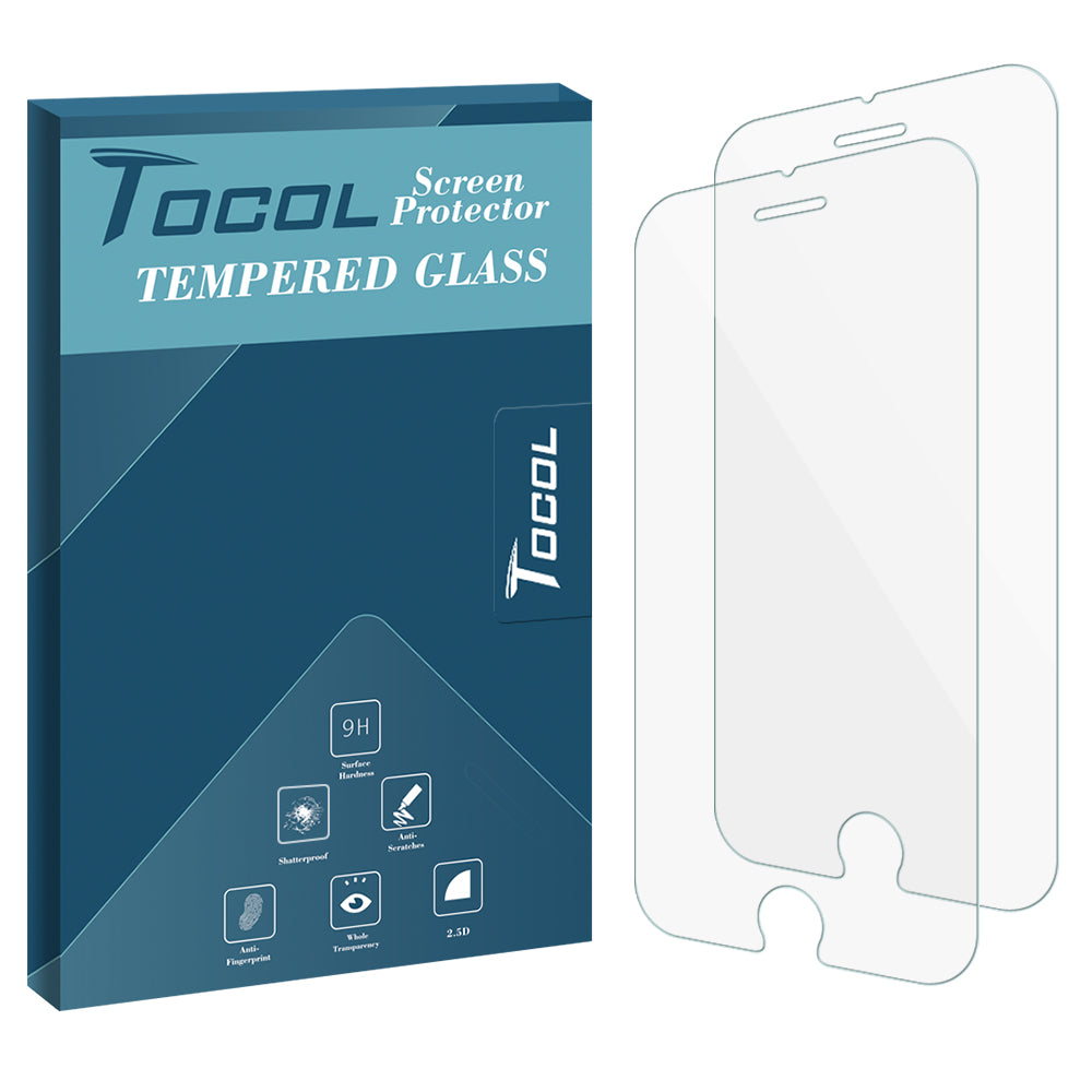 TOCOL iPhone 6 Plus/6s Plus Screen Protector Tempered Glass Film, 2-Pack