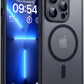 TOCOL Case for iPhone 13 Pro Max 6.7 Inches, Compatible with MagSafe, Full Camera Protection, Built-in Magnetic Ring, Shockproof, Scratch-Resistant, Translucent Mobile Phone Case for iPhone 13 Pro Max Case, Black