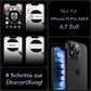 TOCOL Case for iPhone 13 Pro Max 6.7 Inches, Compatible with MagSafe, Full Camera Protection, Built-in Magnetic Ring, Shockproof, Scratch-Resistant, Translucent Mobile Phone Case for iPhone 13 Pro Max Case, Black