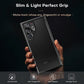 TOCOL for Samsung Galaxy S22 Ultra Case, Drop Protection Matte Case, Black