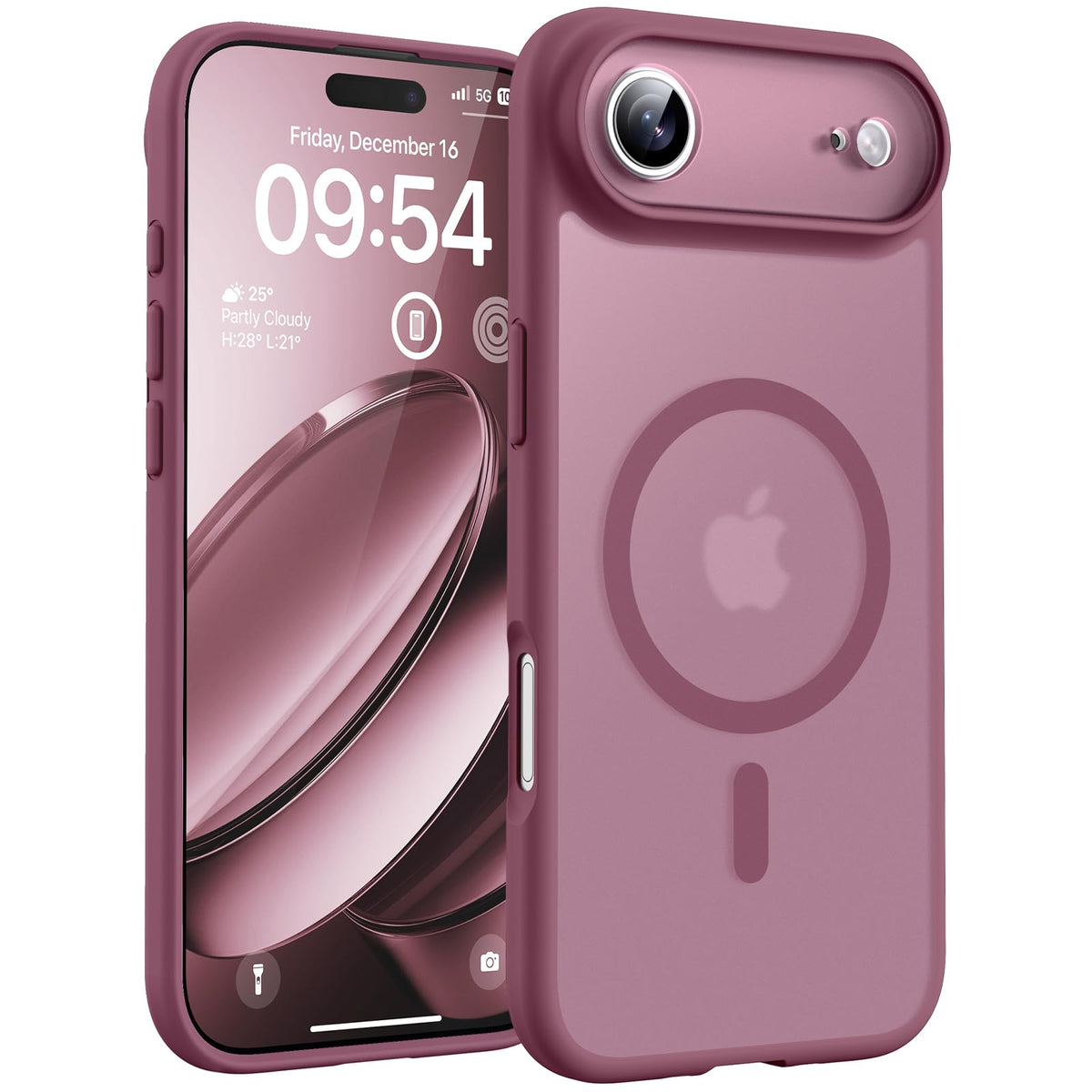 TOCOL for iPhone Air Case, Compatible with MagSafe, Plum