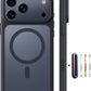 TOCOL for iPhone 17 Pro Case with Camera Control Capture Button, Compatible with Magsafe Charger, Built-in Magnetic Ring, Translucent Matte Phone Case for iPhone 17 Pro 6.3 inch (Key Black)