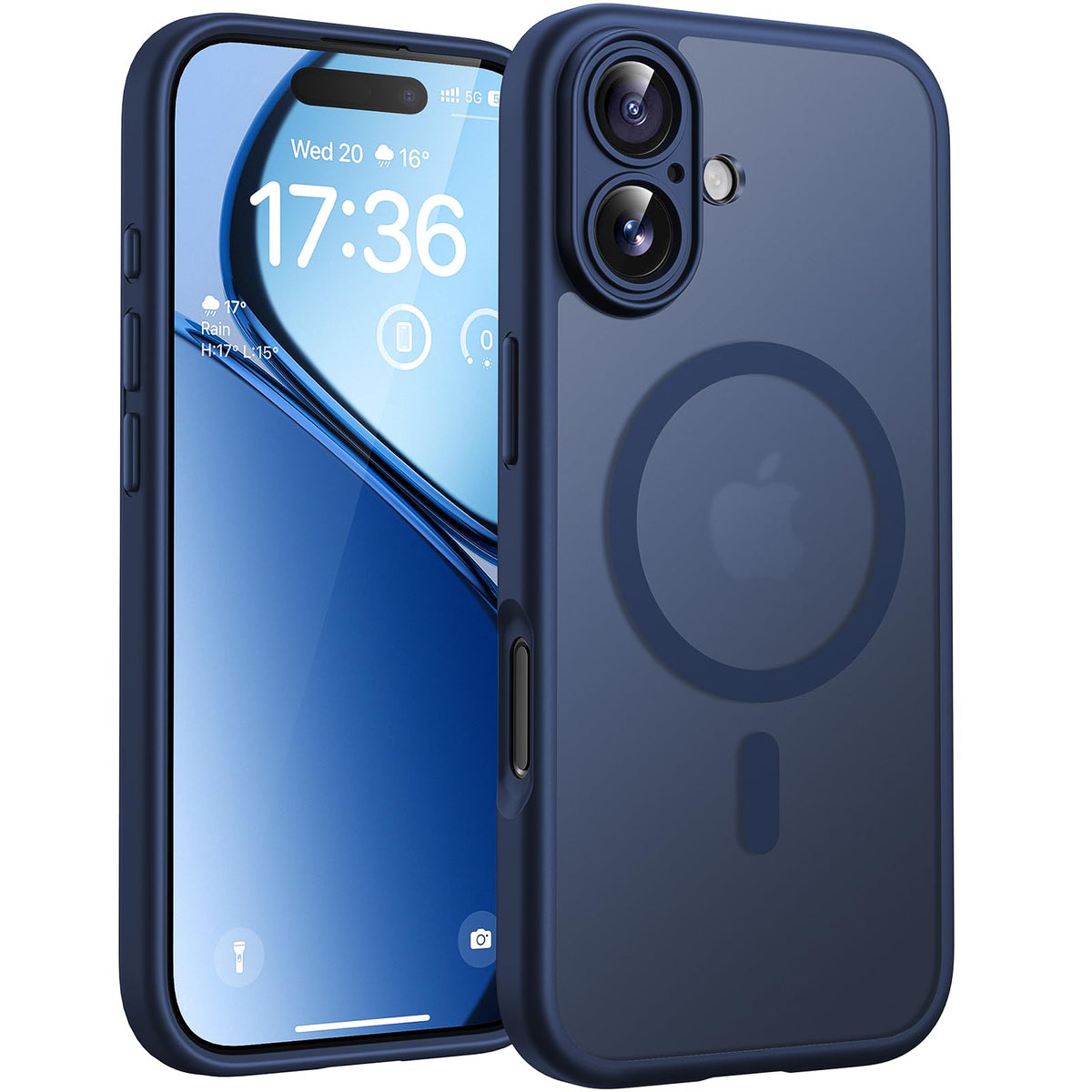 TOCOL for iPhone 17 Case, Compatible with MagSafe, Dark Blue