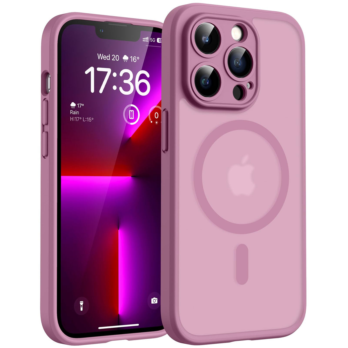 TOCOL for iPhone 13 Pro Case, Compatible with MagSafe, Lilac Purple