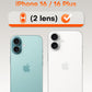 TOCOL Camera Lens Protector for iPhone 16 / iPhone 16 Plus Tempered Glass HD Individual Scratch Resistant Camera Cover Accessories Case Friendly 2 Pack（Green）