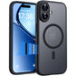 TOCOL for iPhone 17 Case with Camera Control Capture Button, Compatible with Magsafe Charger, Built-in Magnetic Ring, Translucent Matte Phone Case for iPhone 17 6.3 inch (Key Black)