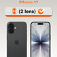 TOCOL Camera Lens Protector for iPhone 17 Tempered Glass HD Individual Scratch Resistant Camera Cover Accessories Case Friendly 2 Pack（Black）