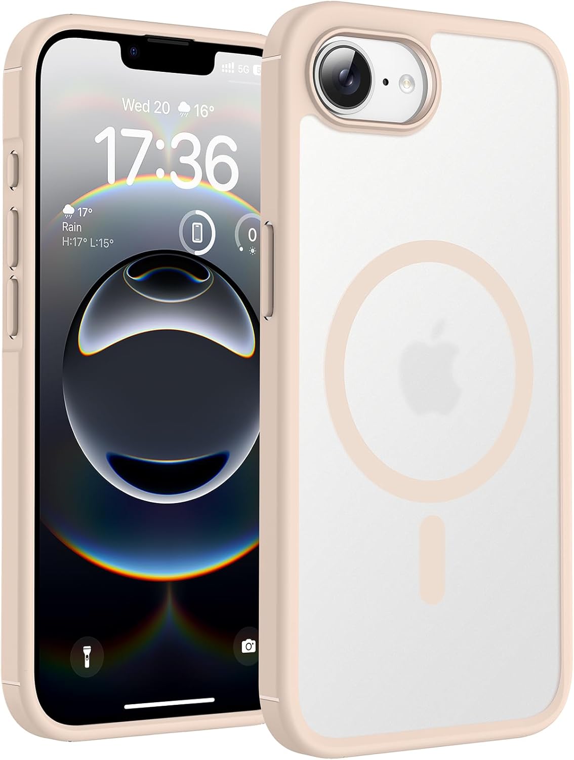 TOCOL Magnetic for iPhone 16 Case 6.1-Inch, Fit for MagSafe, Upgraded [Full Camera Protection], [14FT Military Grade Drop Tested] Shockproof Slim Translucent Matte Back Phone Cover