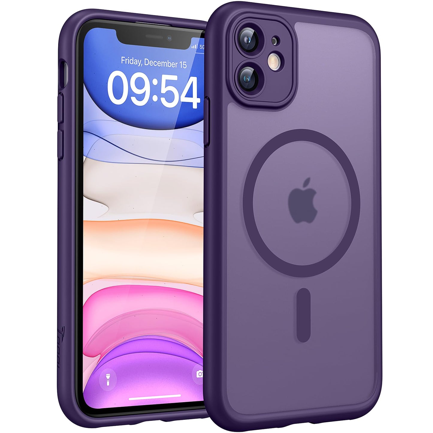 TOCOL for iPhone 11 Case, Compatible with MagSafe, Mdnight Purple
