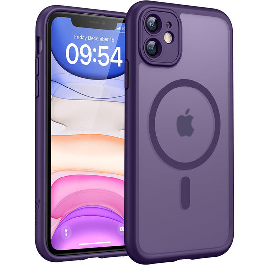 TOCOL for iPhone 11 Case, Compatible with MagSafe, Mdnight Purple