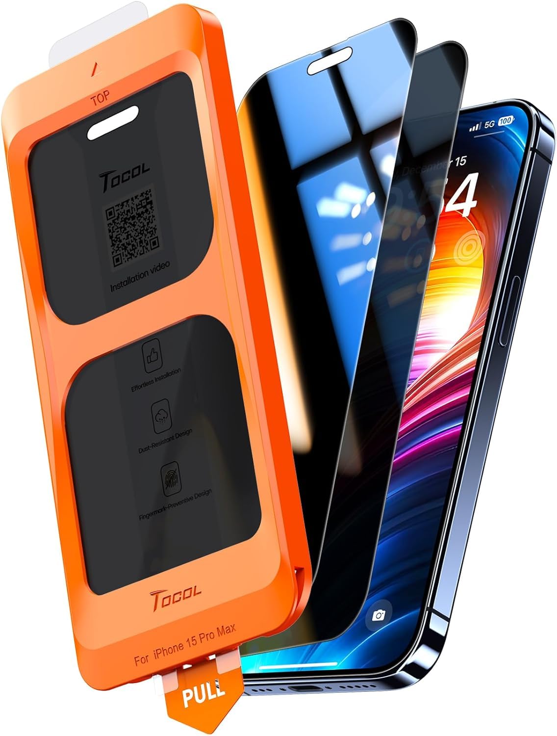 TOCOL for Galaxy S10 Privacy Screen Protector Full Coverage