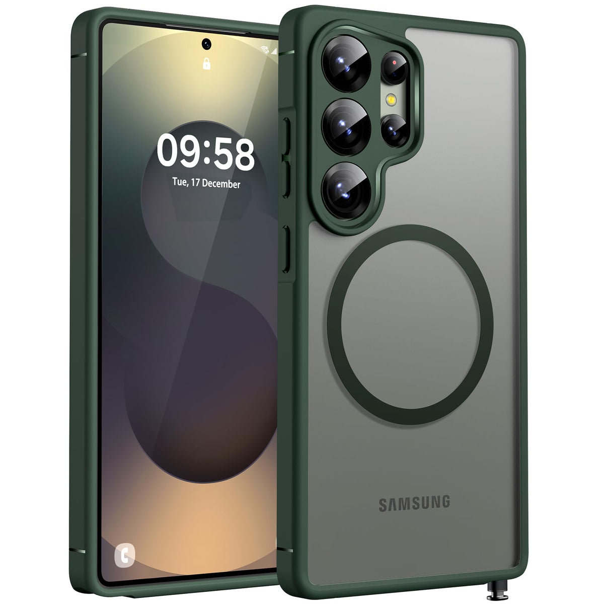 TOCOL for Samsung Galaxy S25 Ultra Case, Fit for MagSafe, Alpine Green