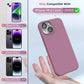 TOCOL 5 in 1 for iPhone 14 Case, with 2 Pack Screen Protector + 2 Pack Camera Lens Protector, Liquid Silicone Phone Case for iPhone 14, Lilac Purple