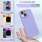 TOCOL for iPhone 14 Case, Slim Silicone Case for 14 6.1 Inch, Precise Fit, Anti-Slip, Drop Protection, Purple