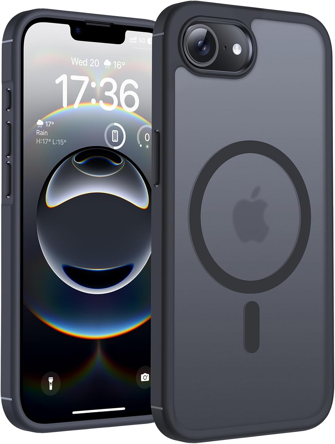 TOCOL Magnetic for iPhone 16 Case 6.1-Inch, Fit for MagSafe, Upgraded [Full Camera Protection], [14FT Military Grade Drop Tested] Shockproof Slim Translucent Matte Back Phone Cover