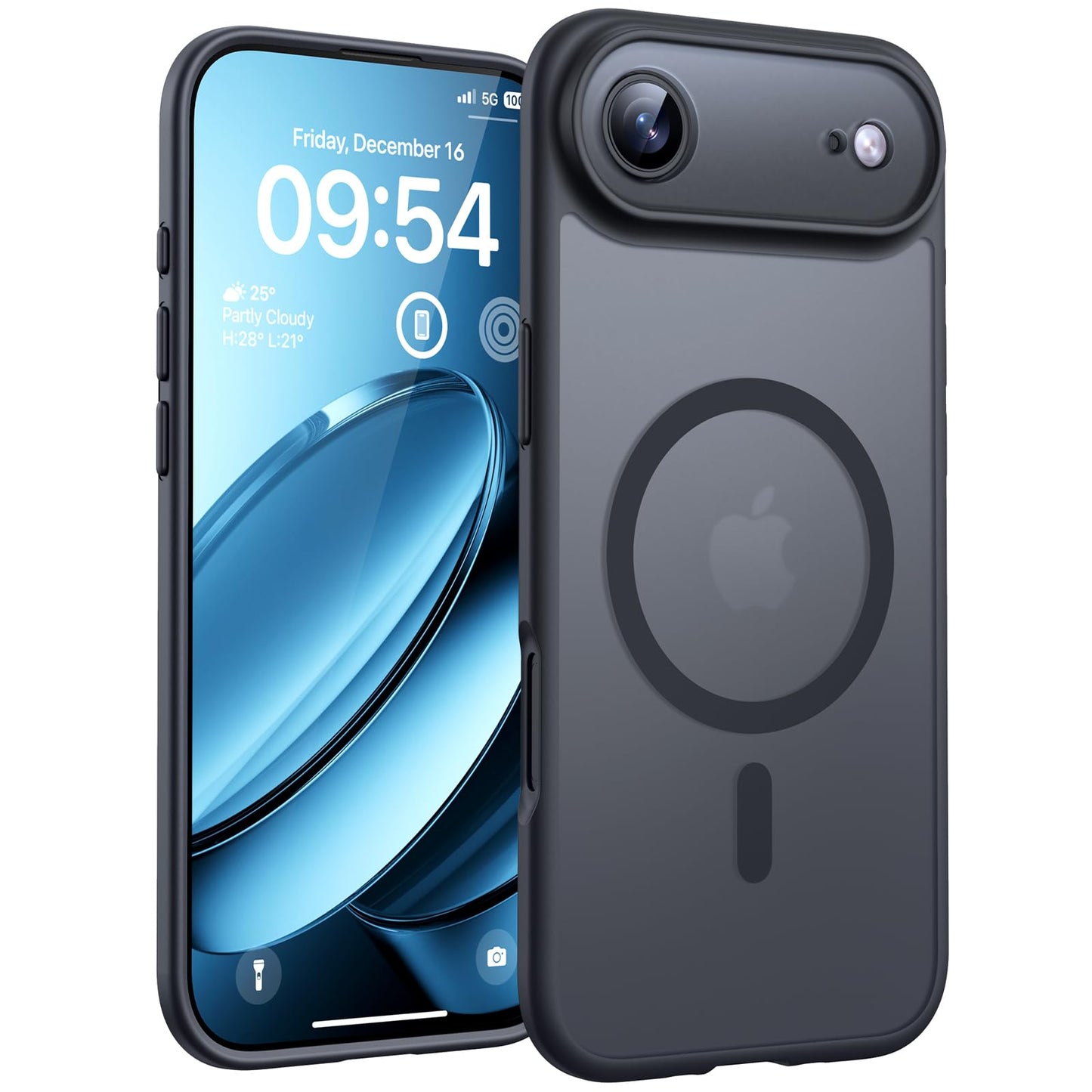 TOCOL for iPhone Air Case, Compatible with MagSafe, Black