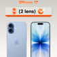 TOCOL Camera Lens Protector for iPhone 17 Tempered Glass HD Individual Scratch Resistant Camera Cover Accessories Case Friendly 2 Pack（Light Blue）