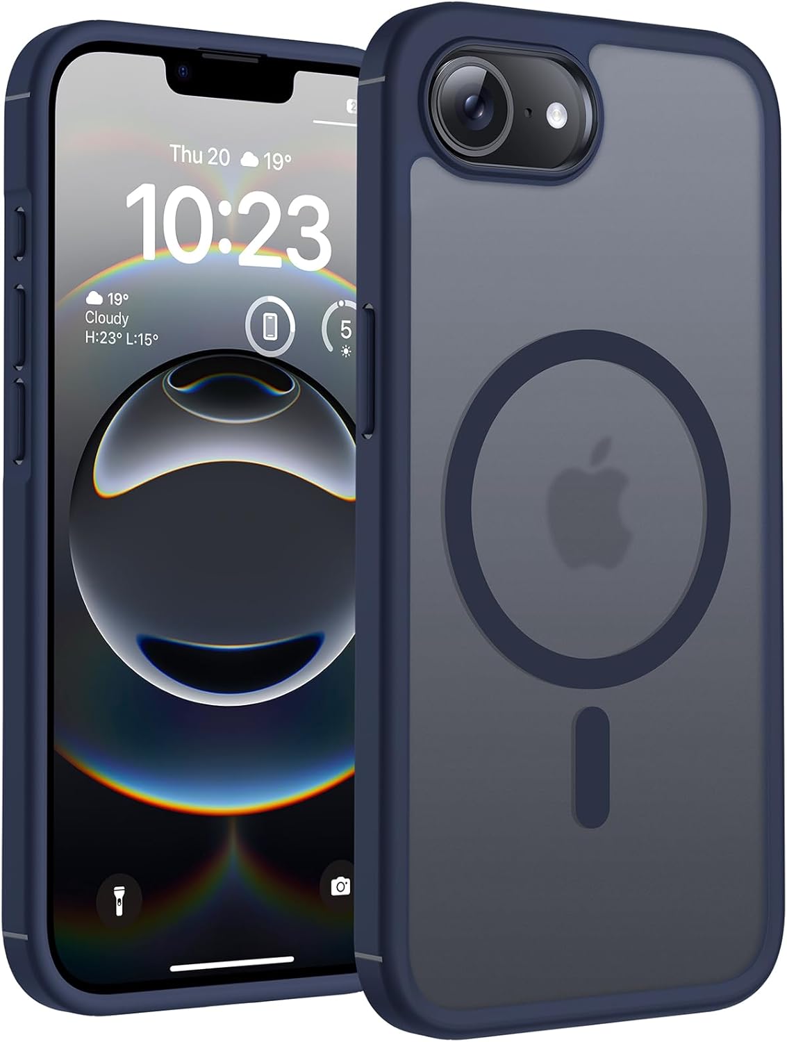 TOCOL Magnetic for iPhone 16 Case 6.1-Inch, Fit for MagSafe, Upgraded [Full Camera Protection], [14FT Military Grade Drop Tested] Shockproof Slim Translucent Matte Back Phone Cover