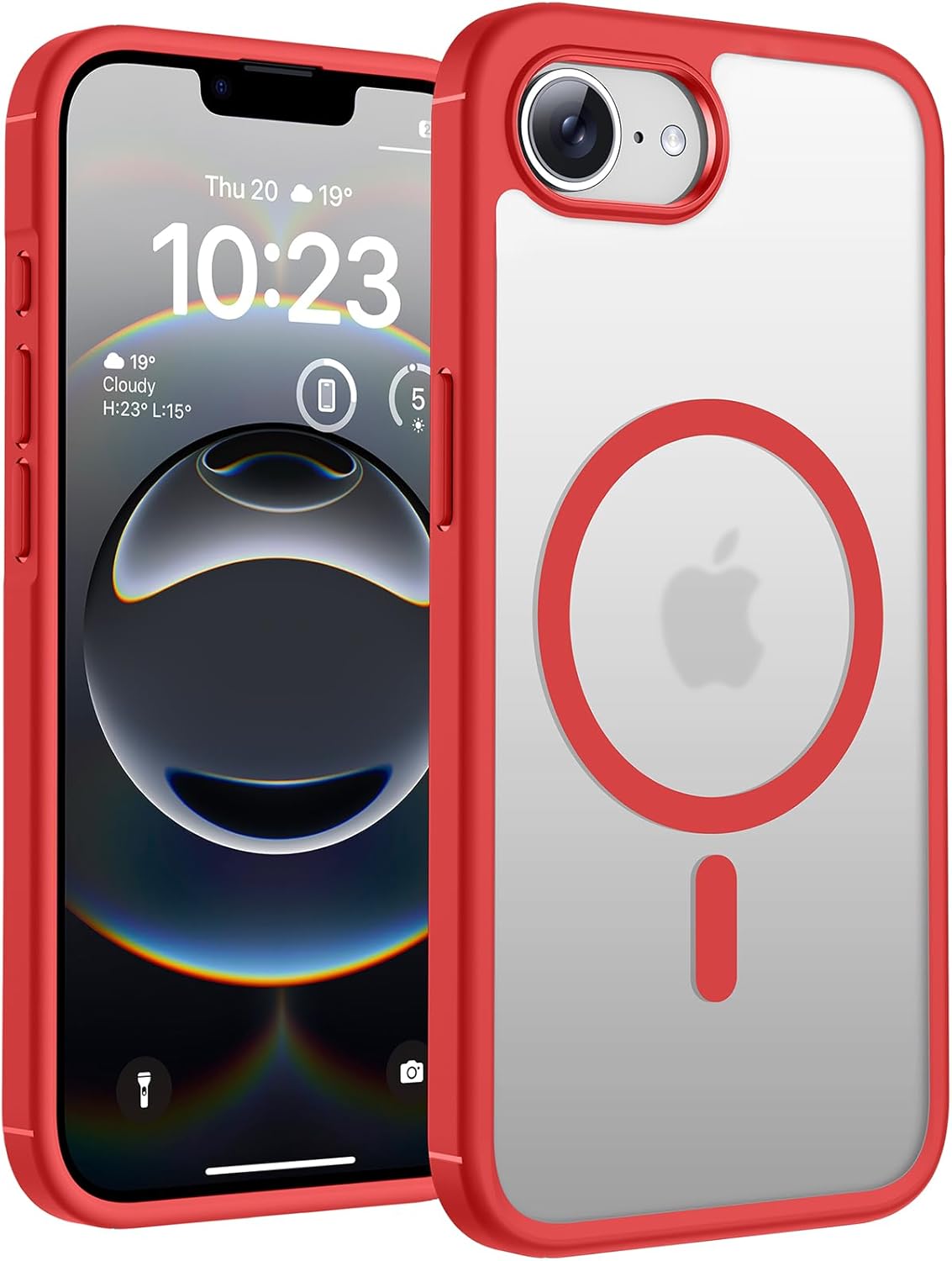 TOCOL Magnetic for iPhone 16 Case 6.1-Inch, Fit for MagSafe, Upgraded [Full Camera Protection], [14FT Military Grade Drop Tested] Shockproof Slim Translucent Matte Back Phone Cover