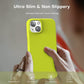 TOCOL 5 in 1 for iPhone 13 Case, with 2 Pack Screen Protector + 2 Pack Camera Lens Protector, Liquid Silicone Phone Case for iPhone 13, Fluorescent Yellow