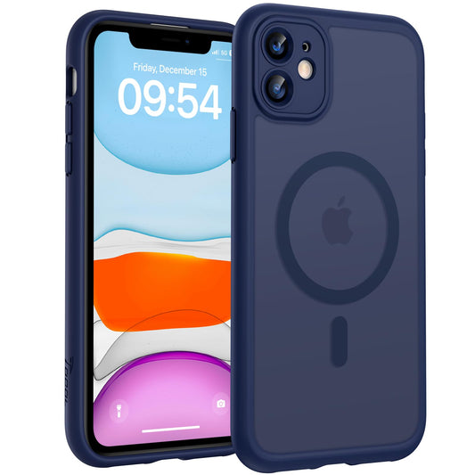 TOCOL for iPhone 11 Case, Compatible with MagSafe, Dark Blue