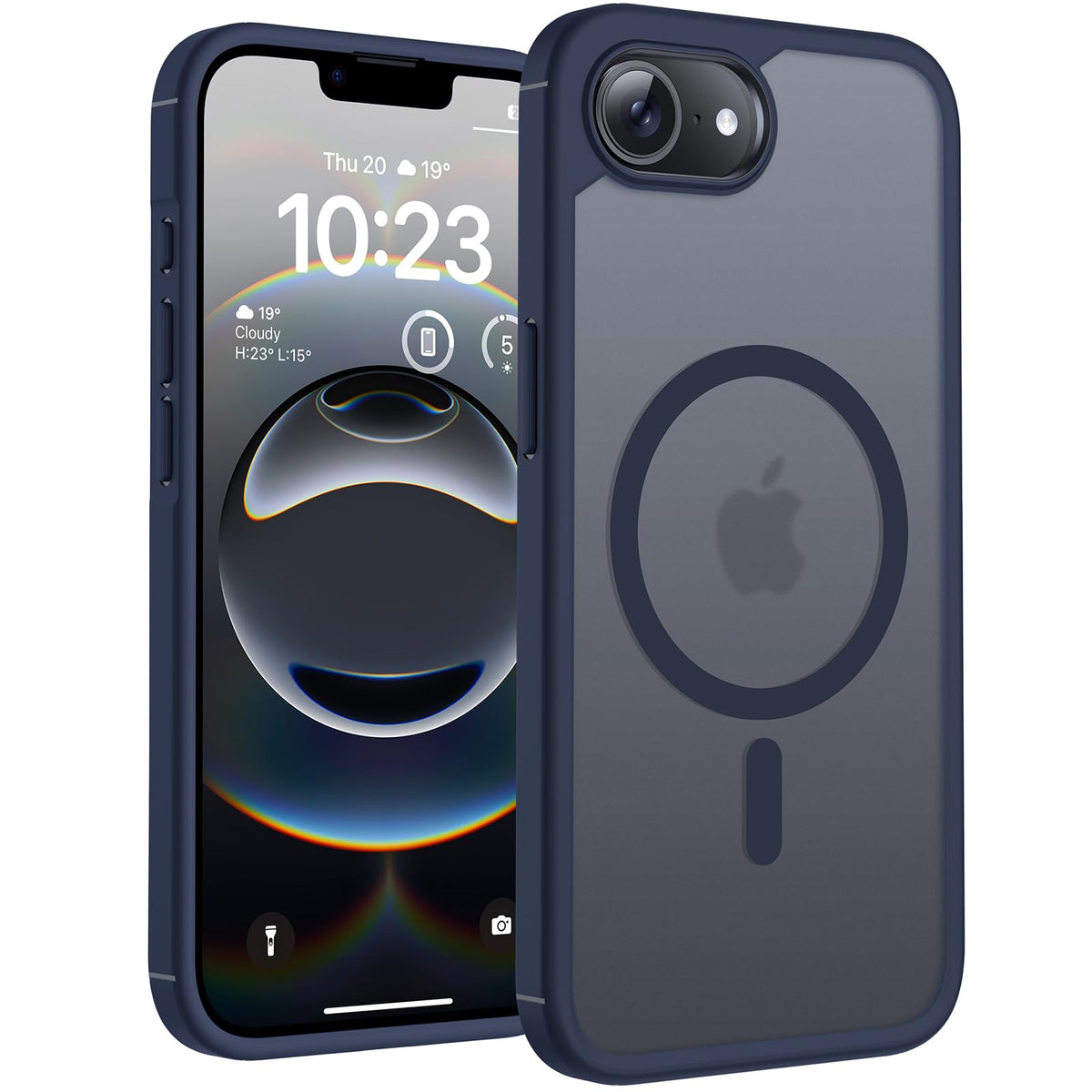 TOCOL for iPhone 17e/16e Case, Compatible with MagSafe, Dark Blue