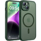 TOCOL for iPhone 14 Case, Compatible with MagSafe, Alpine Green
