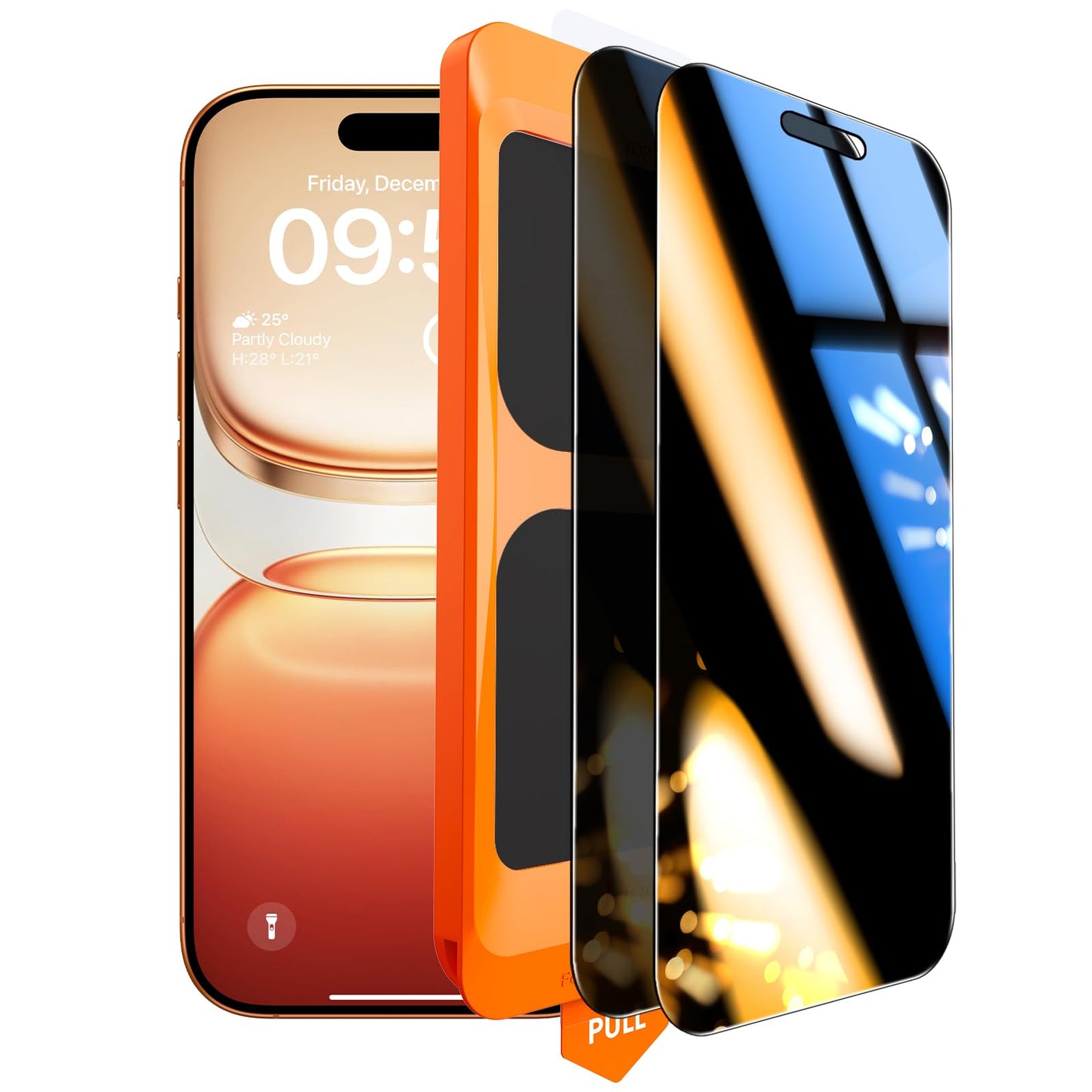 TOCOL for iPhone 17 Pro Privacy Screen Protector