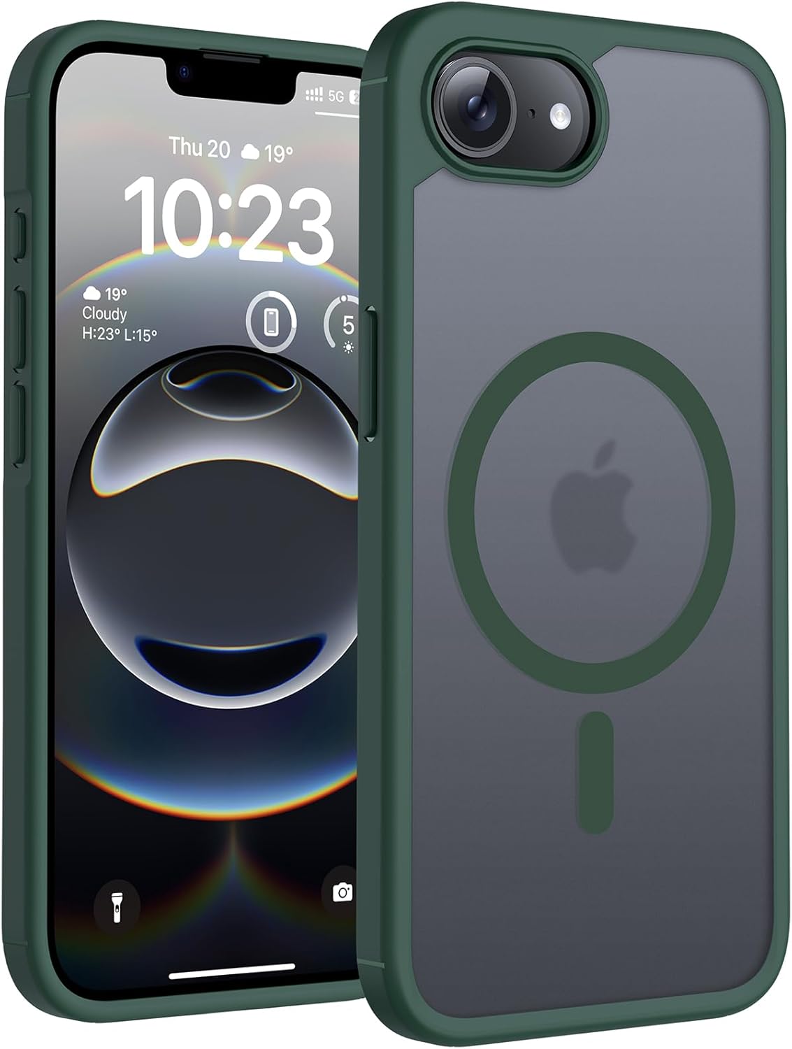 TOCOL Magnetic for iPhone 16 Case 6.1-Inch, Fit for MagSafe, Upgraded [Full Camera Protection], [14FT Military Grade Drop Tested] Shockproof Slim Translucent Matte Back Phone Cover