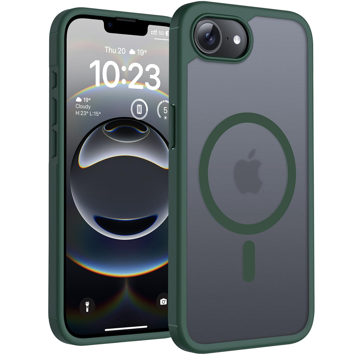 TOCOL for iPhone 17e/16e Case, Compatible with MagSafe, Alpine Green