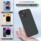 TOCOL 5 in 1 for iPhone 14 Case, with 2 Pack Screen Protector + 2 Pack Camera Lens Protector, Liquid Silicone Phone Case for iPhone 14, Black