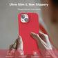 TOCOL 5 in 1 for iPhone 13 Case for Women, Slim Liquid Silicone Phone Case iPhone 13 [Anti-Scratch] [Drop Protection], Red