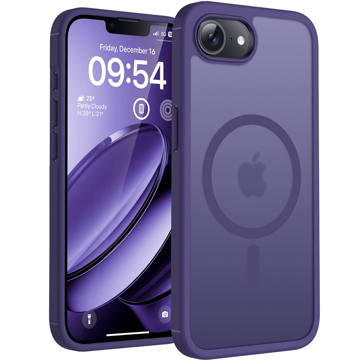 TOCOL for iPhone 17e Case, Compatible with MagSafe, Mid Purple