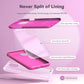 TOCOL [5 in 1 Designed for iPhone 11 Case, with 2 Pack Screen Protector + 2 Pack Camera Lens Protector, Liquid Silicone Slim Shockproof Cover [Anti-Scratch] [Drop Protection], Hot Pink