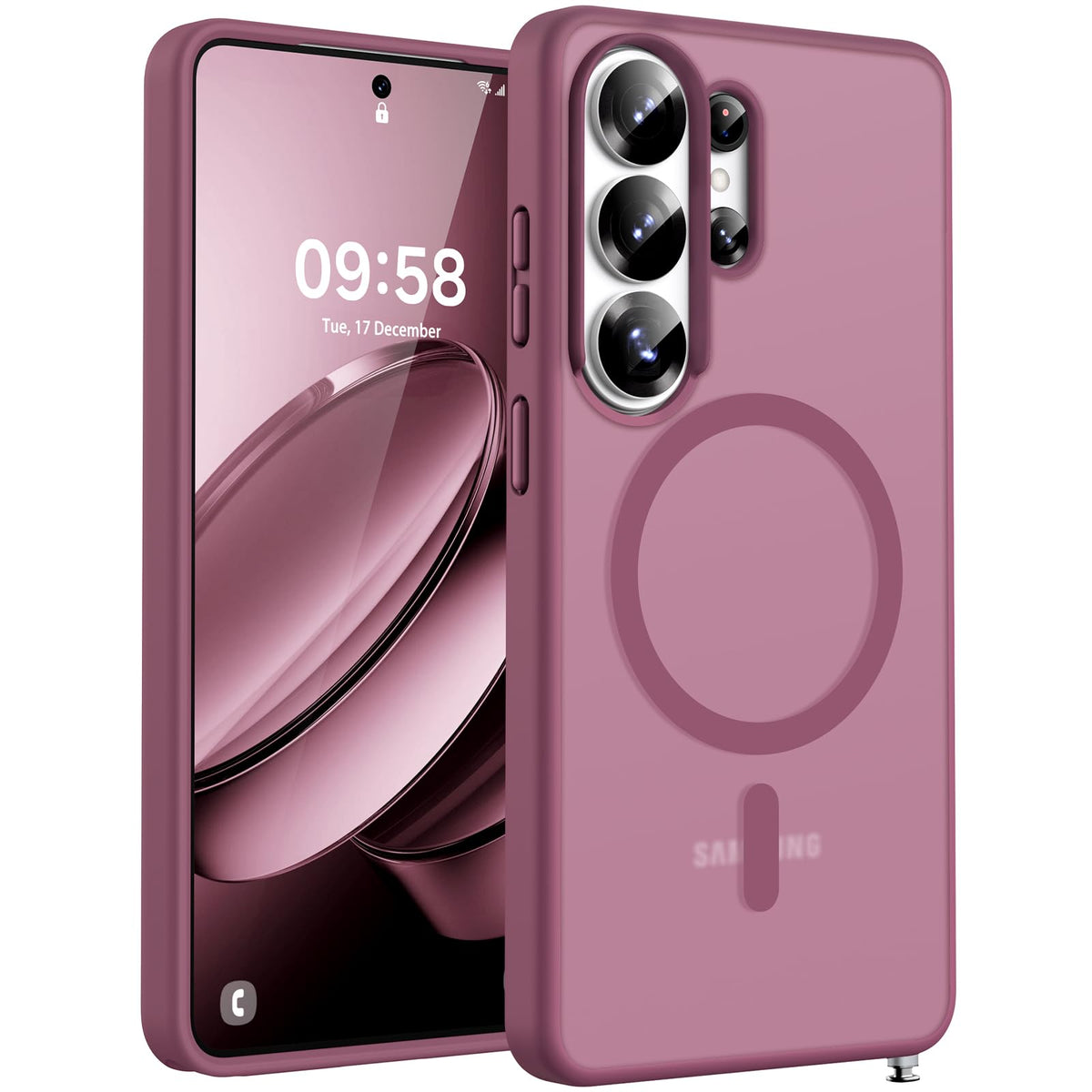 TOCOL for Samsung Galaxy S26 Ultra Case, Compatible with MagSafe, Plum