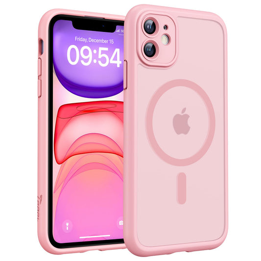TOCOL for iPhone 11 Phone Case, Compatible with Magsafe Charger, Full Camera Protection, Drop Protection, Translucent Matte for iPhone 11 Case 6.1 inch (Midnight Purple)