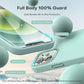 TOCOL 5 in 1 for iPhone 12 Case/iPhone 12 Pro Case 6.1", with 2 Pack Screen Protector + 2 Pack Camera Lens Protector, Silicone Slim Shockproof Cover [Anti-Scratch] [Drop Protection], Mint Green