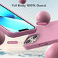 TOCOL 5 in 1 for iPhone 13 Case, with 2 Pack Screen Protector + 2 Pack Camera Lens Protector, Liquid Silicone Phone Case for iPhone 13, Lilac Purple
