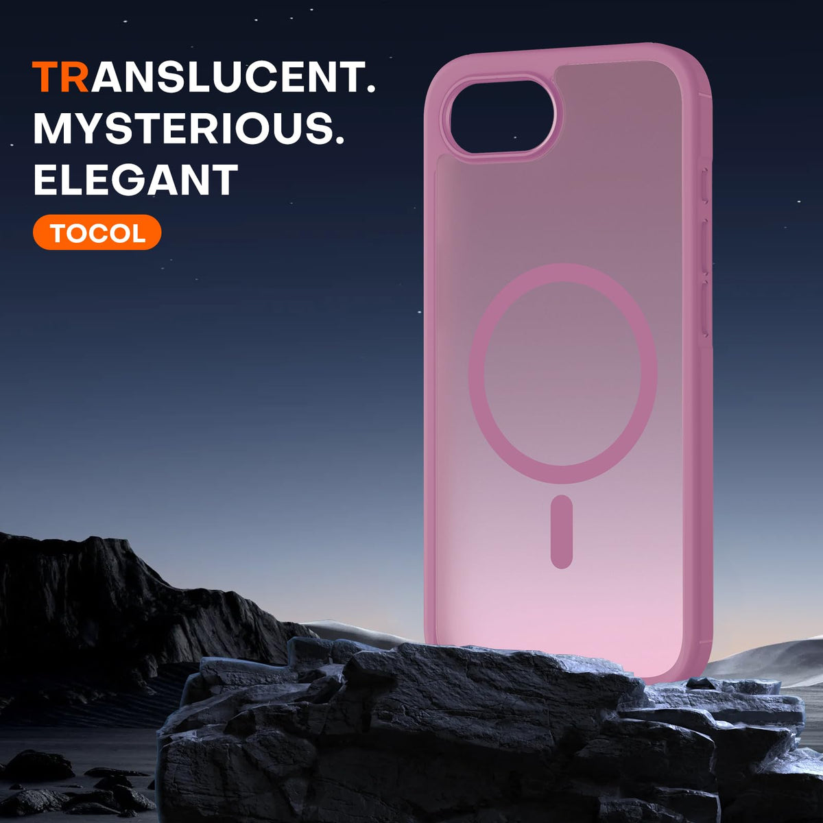 TOCOL for iPhone 17e Case, Compatible with MagSafe, Lilac Purple
