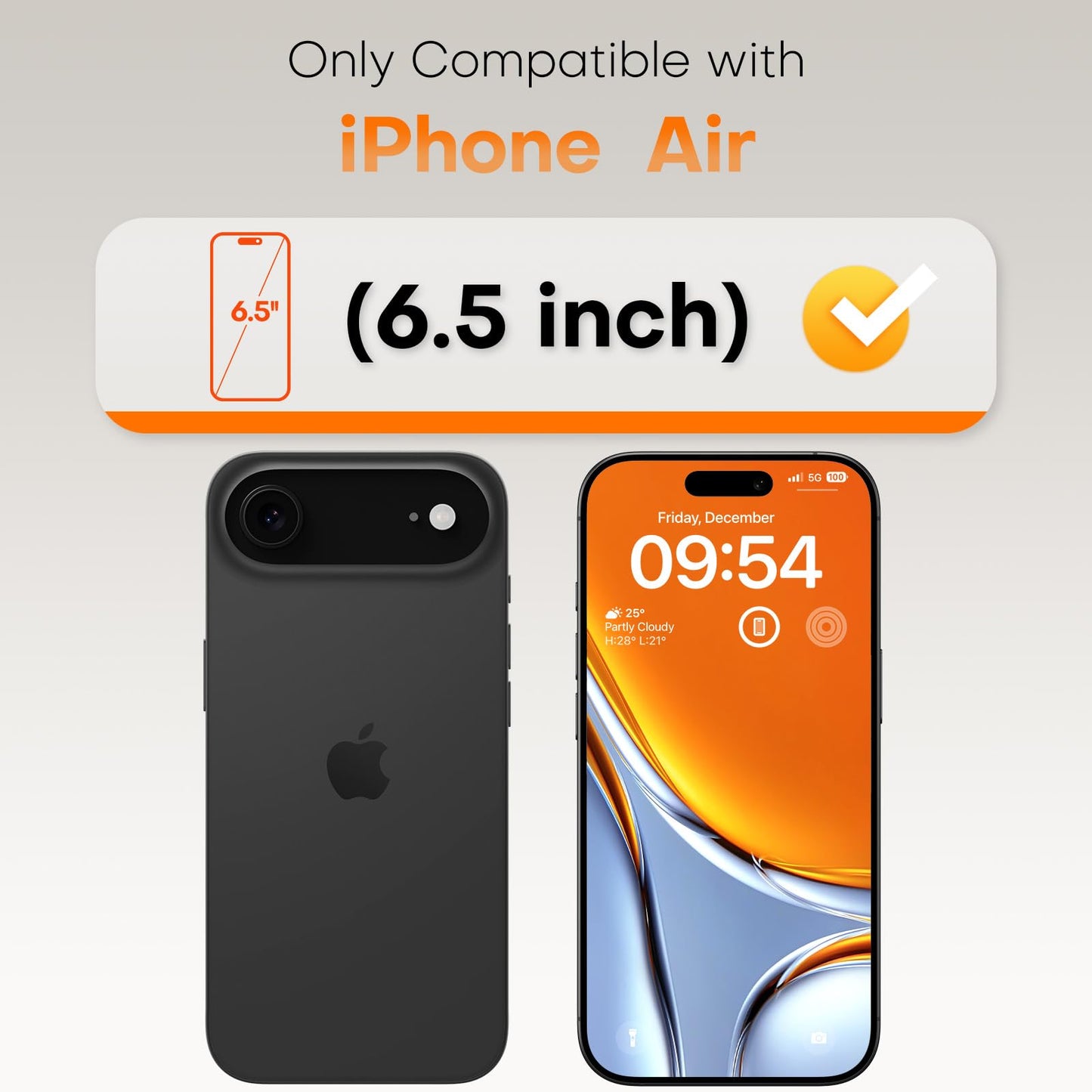 TOCOL for iPhone Air Screen Protector, Clear