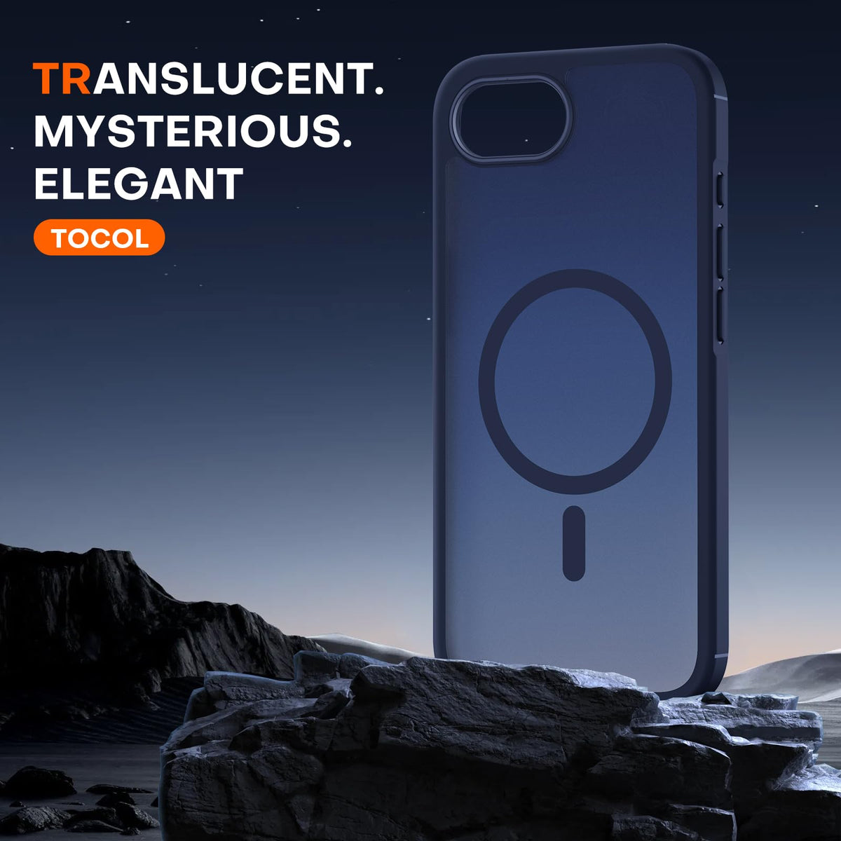 TOCOL for iPhone 17e Case, Compatible with MagSafe, Dark Blue