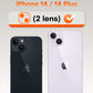 TOCOL Camera Lens Protector for iPhone 14 / iPhone 14 Plus Tempered Glass HD Individual Scratch Resistant Camera Cover Accessories Case Friendly 2 Pack（Light Purple）