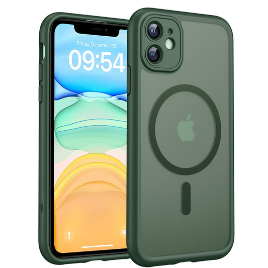 TOCOL for iPhone 11 Case, Compatible with MagSafe, Alpine Green