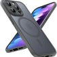 TOCOL Magnetic for iPhone 15 Case 6.1-Inch, Fit for MagSafe, Upgraded Full Camera Protection, 14FT Military Grade Shockproof Thin Slim Frosted Translucent Matte Back Phone Cover (Titan Gray)