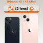 TOCOL Camera Lens Protector for iPhone 13 / iPhone 13 Mini Tempered Glass HD Individual Scratch Resistant Camera Cover Accessories Case Friendly 2 Pack（Light Pink）
