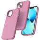 TOCOL 5 in 1 for iPhone 13 Case, with 2 Pack Screen Protector + 2 Pack Camera Lens Protector, Liquid Silicone Phone Case for iPhone 13, Lilac Purple