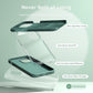 TOCOL 5 in 1 for iPhone 13 Case, with 2 Pack Screen Protector + 2 Pack Camera Lens Protector, Liquid Silicone Phone Case for iPhone 13, Midnight Green