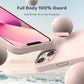 TOCOL 5 in 1 for iPhone 13 Case, with 2 Pack Screen Protector + 2 Pack Camera Lens Protector, Liquid Silicone Phone Case for iPhone 13, Pink